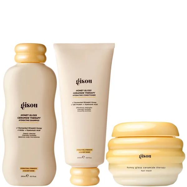 cult Gisou Honey Gloss Ceramide Cleanse Shampoo + Conditioner + Mini Mask