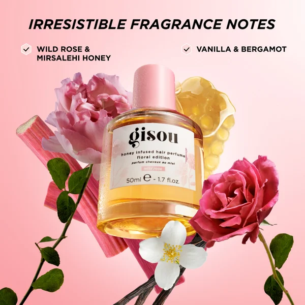 Cult Gisou Honey Infused Hair Perfume 50ml - Wild Rose