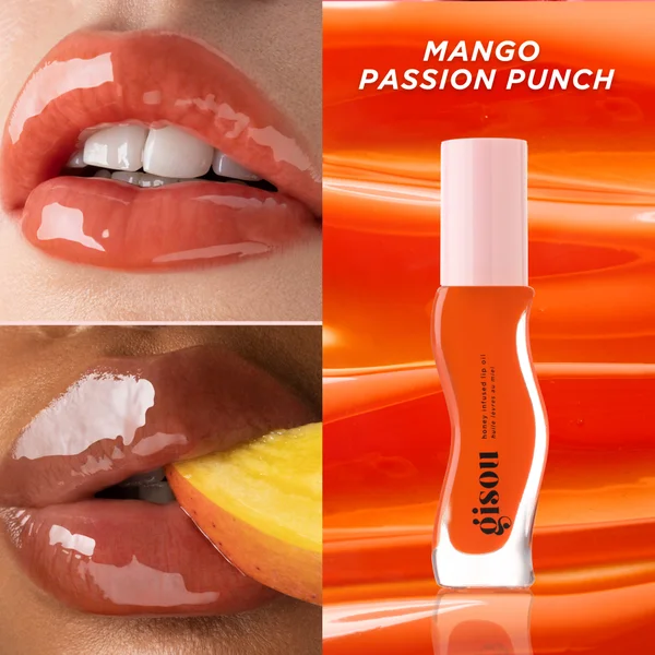 Cult Gisou Honey Infused Lip Oil - Mango Passion Punch 8ml