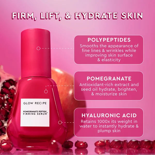 Cult Glow Recipe Pomegranate Peptide Firming Serum 30ml