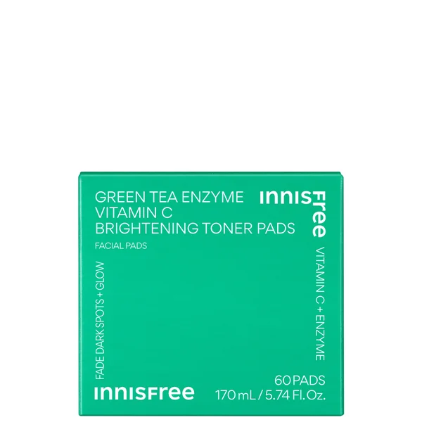 Cult INNISFREE Green Tea Enzyme Vitamin C Brightening Toner Pads - 60 Pads