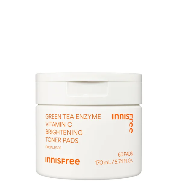 cult INNISFREE Green Tea Enzyme Vitamin C Brightening Toner Pads - 60 pads