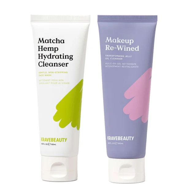 cult KraveBeauty Matcha Hemp Hydrating Cleanser and Makeup Re-Wined Bundle