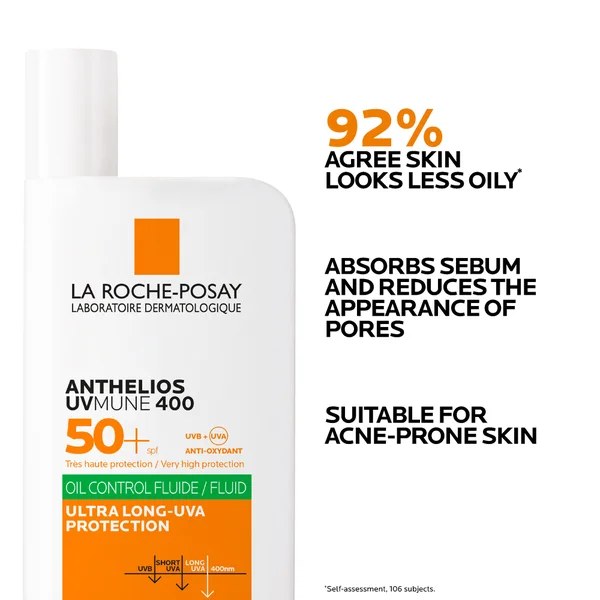 Cult La Roche-Posay Anthelios Oil Control Fluid SPF50+ For Oily Blemish-Prone Skin 50ml