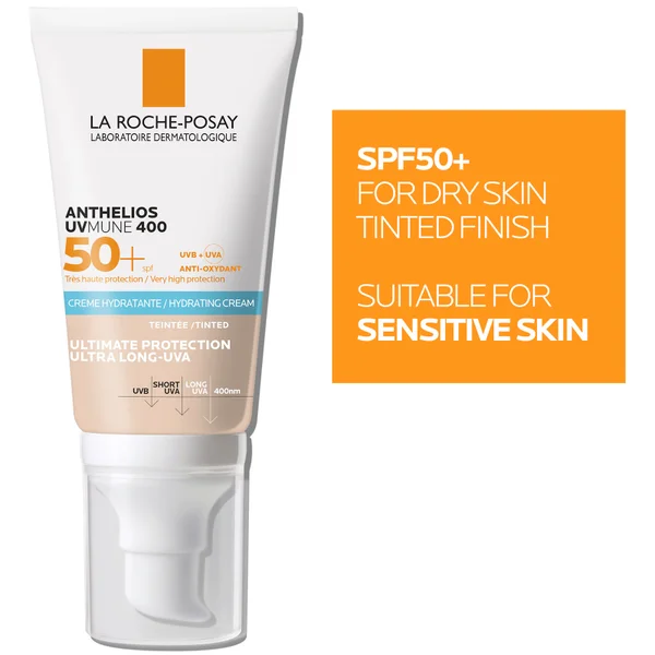 Cult La Roche-Posay Anthelios UVMune 400 Hydrating Suncream Tinted SPF50 50ml