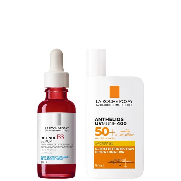 cult La Roche-Posay Anti-Wrinkle Correct + Protect Duo Set: Retinol Serum and SPF50+