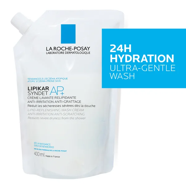 Cult La Roche-Posay Lipikar Syndet AP+ Cream Wash Refill Pouch 400ml