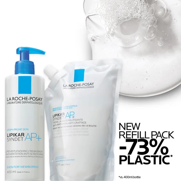 Cult La Roche-Posay Lipikar Syndet AP+ Cream Wash Refill Pouch 400ml