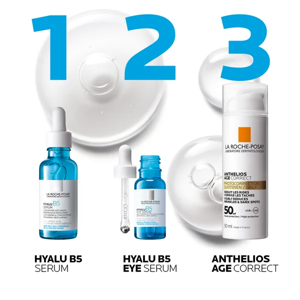 Cult La Roche-Posay Replump And Hydrate Hyalu B5 Duo: Face Serum And Eye Cream Hyaluronic Acid Concentrated Care