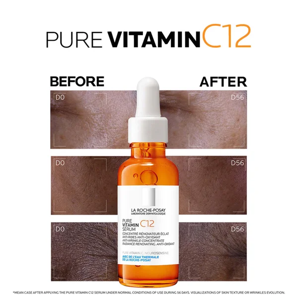 Cult La Roche-Posay Vitamin C12 Serum Anti-Wrinkle And Radiance Restoring Serum 30ml