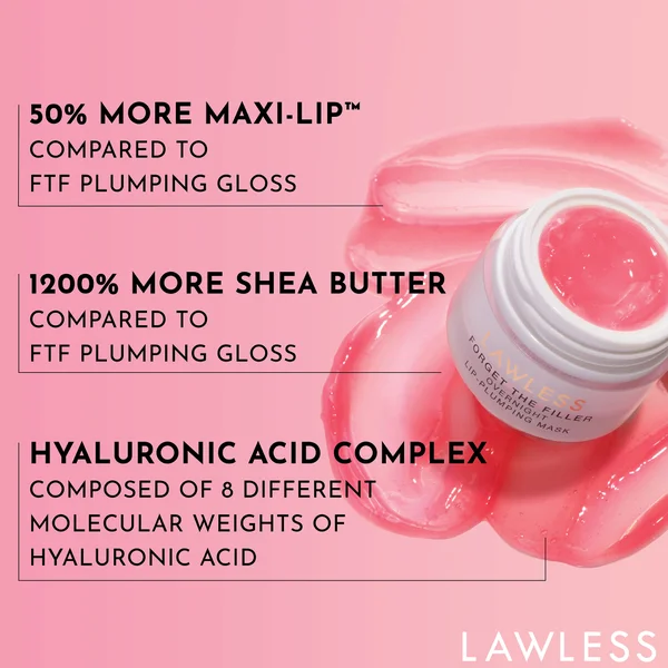 Cult LAWLESS BEAUTY Forget The Filler Overnight Lip Plumping Mask - 8ml (various Shades)