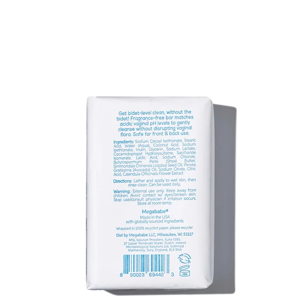 Cult Megababe Bidet Bar PH Balancing Feminine Cleansing Bar 127g
