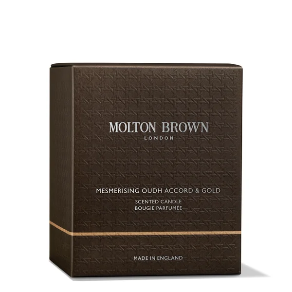 Cult Molton Brown Mesmerising Oudh Accord And Gold Signature Scented Single Wick Candle 190g