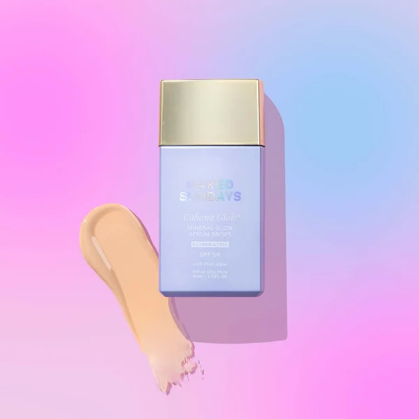 Cult Naked Sundays ‘Cabana Glow’ Mineral Glow Serum Drops SPF50 Illuminating 40ml