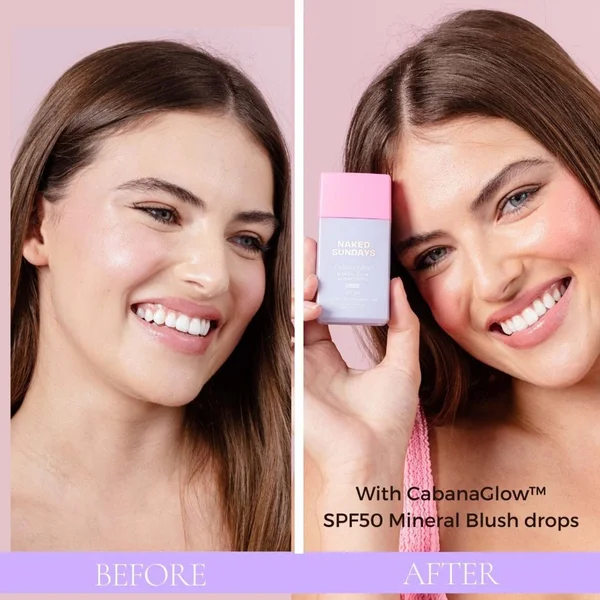 Cult Naked Sundays ‘Cabana Glow’ Mineral Glow Serum SPF50 Blush Drops