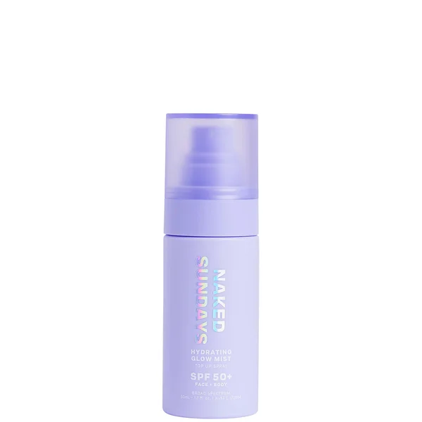 cult Naked Sundays SPF50+ Hydrating Glow Mist Setting Spray Sunscreen 50ml