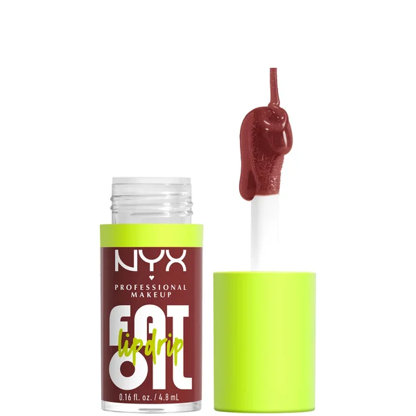 cult NYX Professional Makeup Fat Oil Lip Drip 12H Hydration Non-Sticky Finish Lip Gloss 4.8ml (Various Shades)