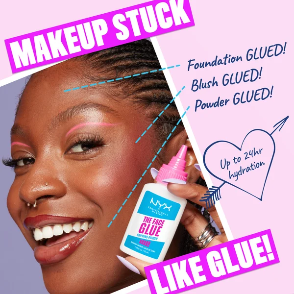 Cult NYX Professional Makeup The Face Glue Gripping Primer Up To 24 Hour Hydration And Makeup Wear 35ml