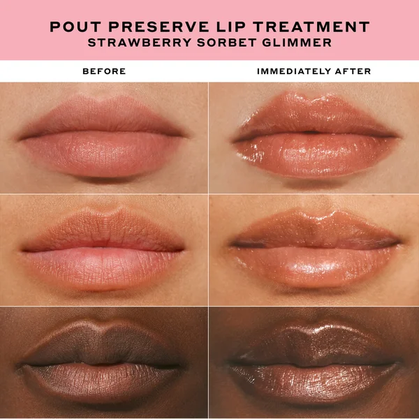 Cult Ole Henriksen Strawberry Sorbet Glimmer Pout Preserve Lip Treatement 12ml