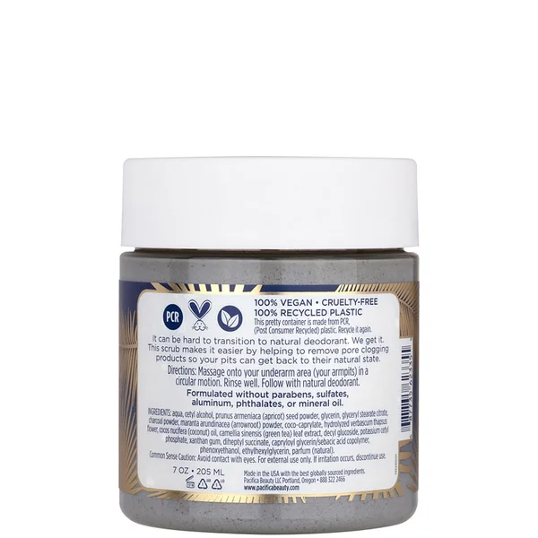 Cult Pacifica Coconut & Charcoal Underarm Detox Scrub