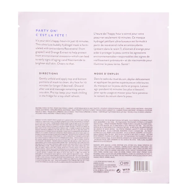 Cult Patchology Bubbly Brightening Hydrogel Mask 147ml