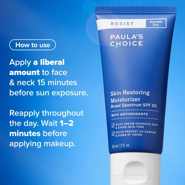 Cult Paula's Choice Resist Anti-Ageing Skin Restoring Moisturizer SPF 50