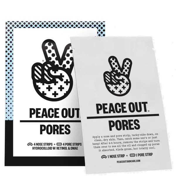 cult Peace Out Pores 4 Nose Strips and 4 Pore Strips