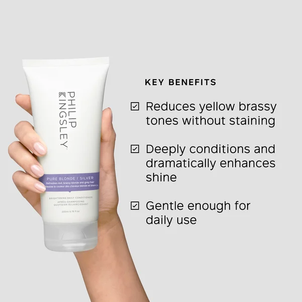 Cult Philip Kingsley Pure Blonde/Silver Brightening Daily Conditioner 200ml