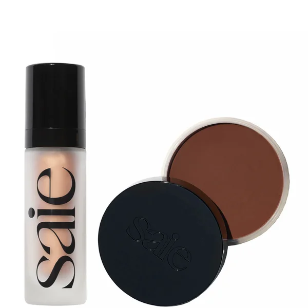 cult Saie Sun Stack - Super Glowy Gel 30ml and Melt Natural Cream Bronzer 30ml (Various Shades)
