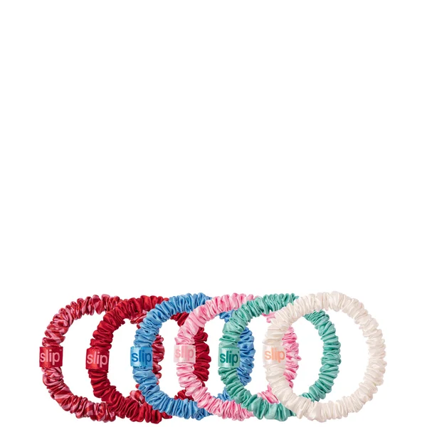 Cult Slip Skinny Scrunchies And Complimentary Pouch - High Tide