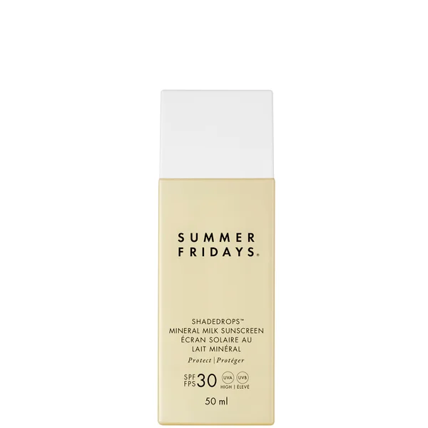 cult SUMMER FRIDAYS ShadeDrops Broad Spectrum SPF 30 Mineral Milk Sunscreen 50ml