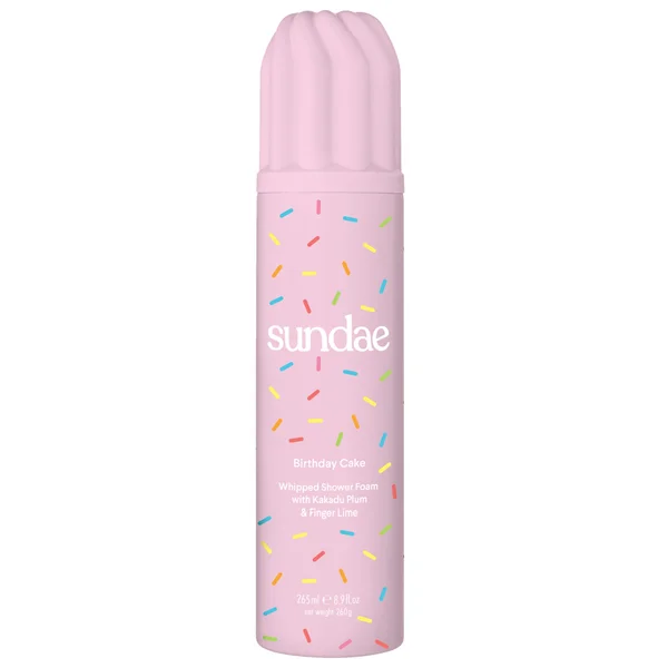 cult SUNDAE Body Birthday Cake Whipped Shower Foam with Kakadu Plum & Finger Lime 260ml