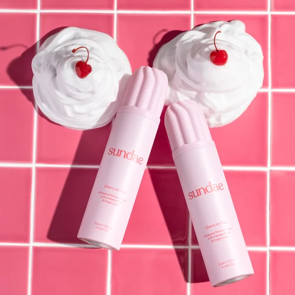 Cult SUNDAE Body Cherry On Top Whipped Shower Foam With Kakadu Plum And Finger Lime 265ml