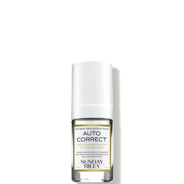cult Sunday Riley Auto Correct Brightening and Depuffing Eye Contour Cream 15ml