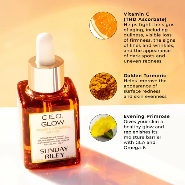 Cult Sunday Riley C.E.O. Glow Vitamin C + Turmeric Face Oil 35ml