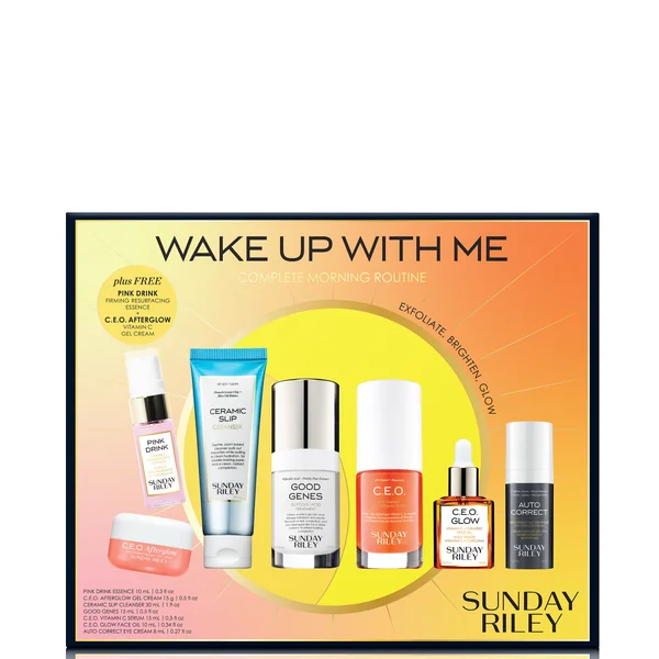 cult Sunday Riley Wake Up with Me Complete Morning Routine