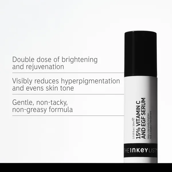 Cult The INKEY List- 15% Vitamin C And EGF Serum 30ml