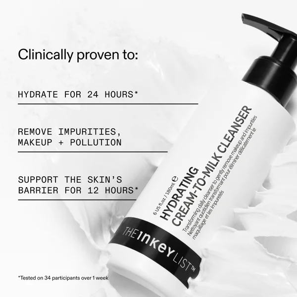 Cult The INKEY List Hydrating Cream-to-Milk Cleanser 180ml