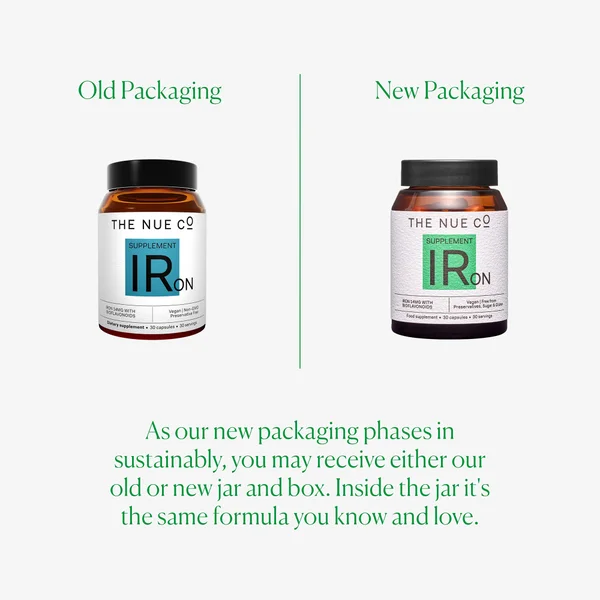 Cult The Nue Co. Iron Supplement To Reduce Tiredness (30 Capsules)