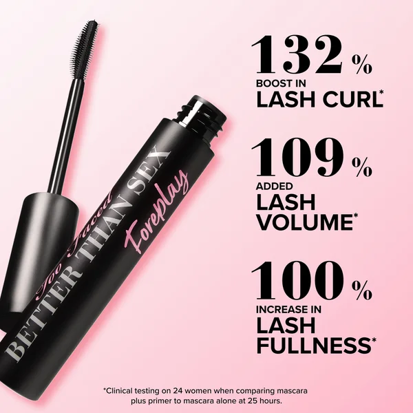 Cult Too Faced Better Than Sex Foreplay Lash Lifting And Thickening Mascara Primer Travel Size 4ml