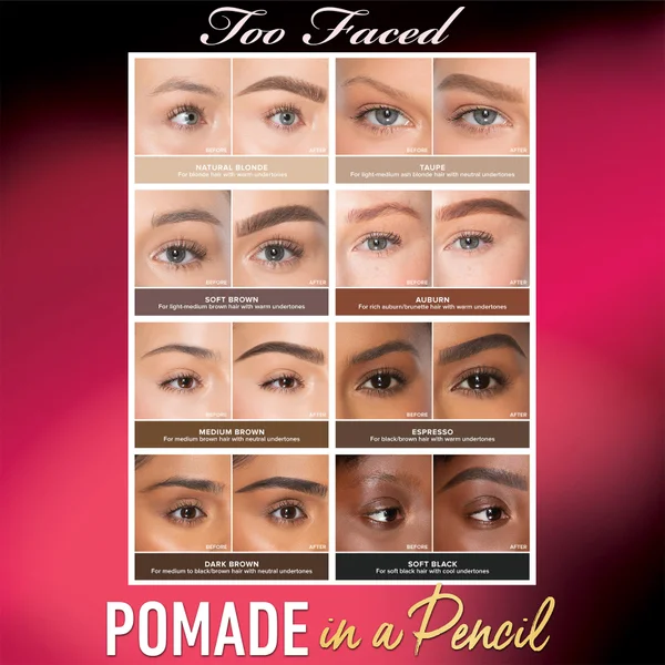 Cult Too Faced Brow Pomade In A Pencil 0.19g (Various Shades)