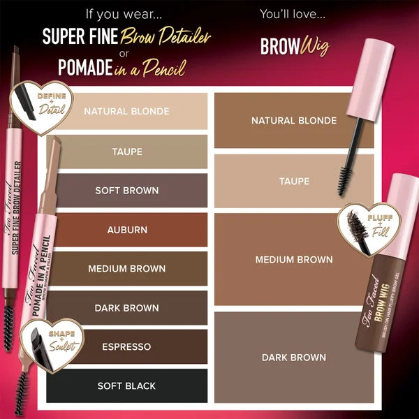 Cult Too Faced Brow Pomade In A Pencil 0.19g (Various Shades)