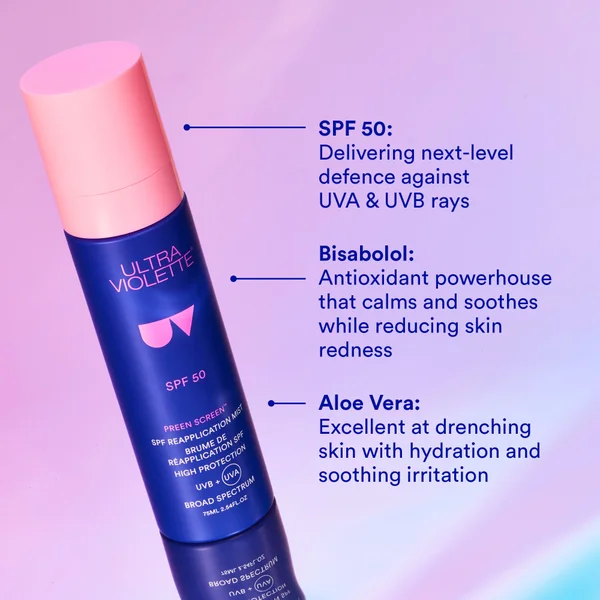 Cult Ultra Violette Preen Screen SPF 50+ Reapplication Mist 75ml