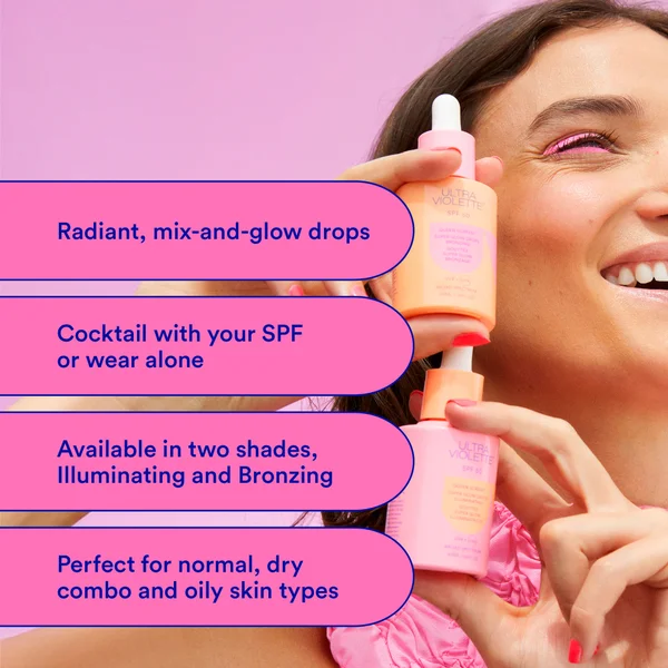 Cult Ultra Violette Queen Screen SPF50 Bronzing Super Glow Drops 30ml