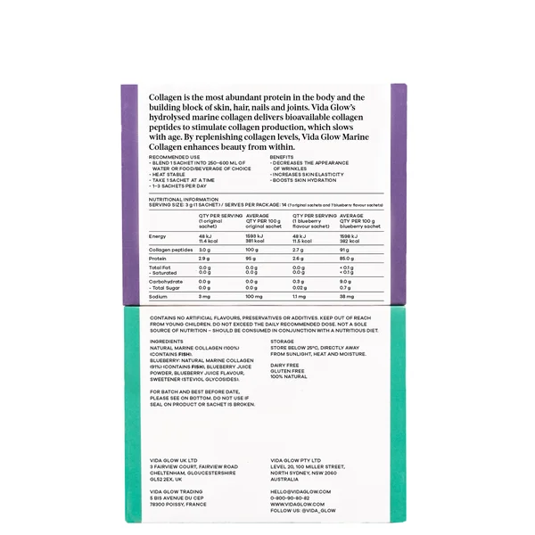 Cult Vida Glow Mixed Natural Marine Collagen - 14 Servings