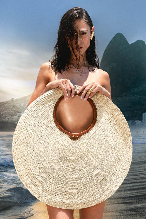 Cult Gaia AMUN SHOULDER BAG BAGS Natural