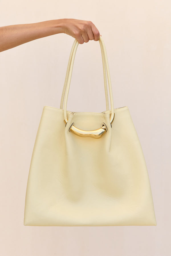 Cult Gaia ASA XL TOTE BAG BAGS Burro