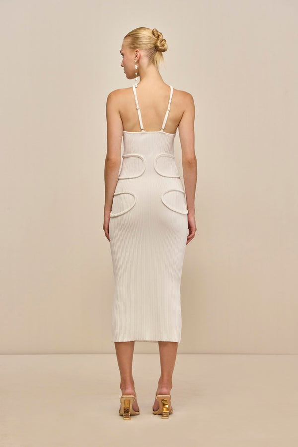 Cult Gaia AVERY KNIT DRESS KNITWEAR Off White