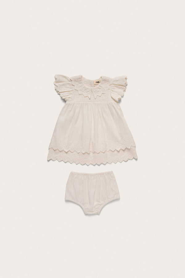 cult gaia BABY JOSLYN DRESS & BLOOMER KIDS Off White