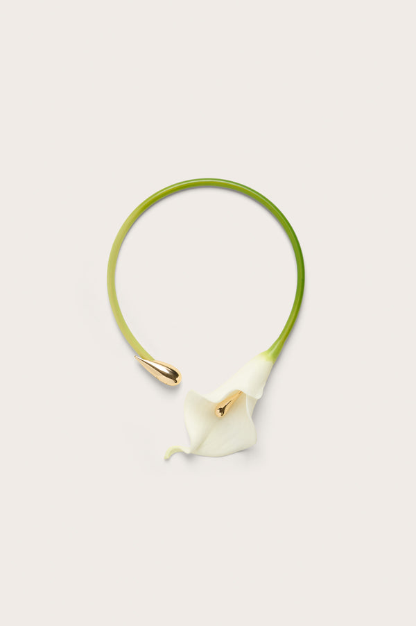 cult gaia CALLA VINE CHOKER JEWELRY White
